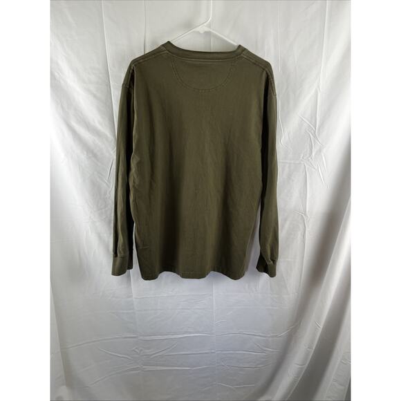 Smiths Workwear Mens XL Drab Cotton Pocket Henley Shirt - Picture 5 of 5